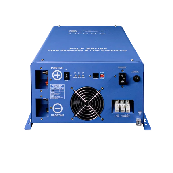 PILF20W12V120V – AIMS POWER Power Inverter, Low Frequency Pure Sine Inverts 12 Volt DC To 120 Volt AC 2000 Watt 6000 ...